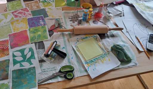 WerkShop Gelliplate - Drucken mit der Gelplatte