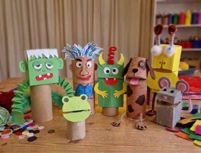 Papp-Plappereien! Klappmaulpuppenbau-Workshop für Kinder von 6 bis 10 Jahren mit einem Erwachsenen