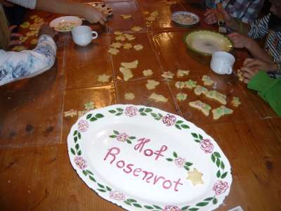 Plätzchen backen für Kinder ab 6 Jahren auf Hof Rosenrot