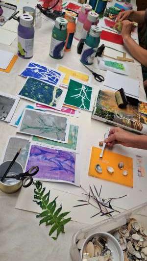 Drucken mit der Gel Plate - Gelli Print
