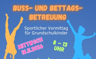 Betreuung für Grundschulkinder an Buß- und Bettag