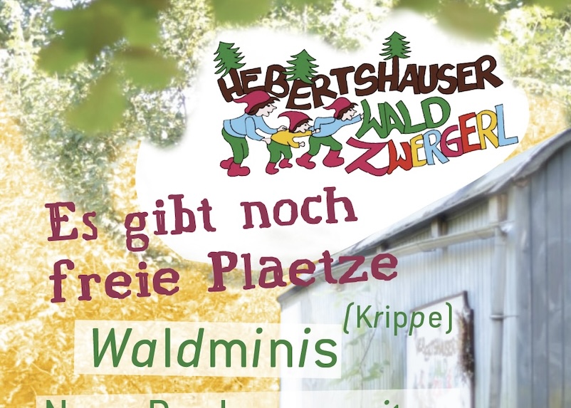 Waldkindergarten Hebertshausen hat noch freie Plätze