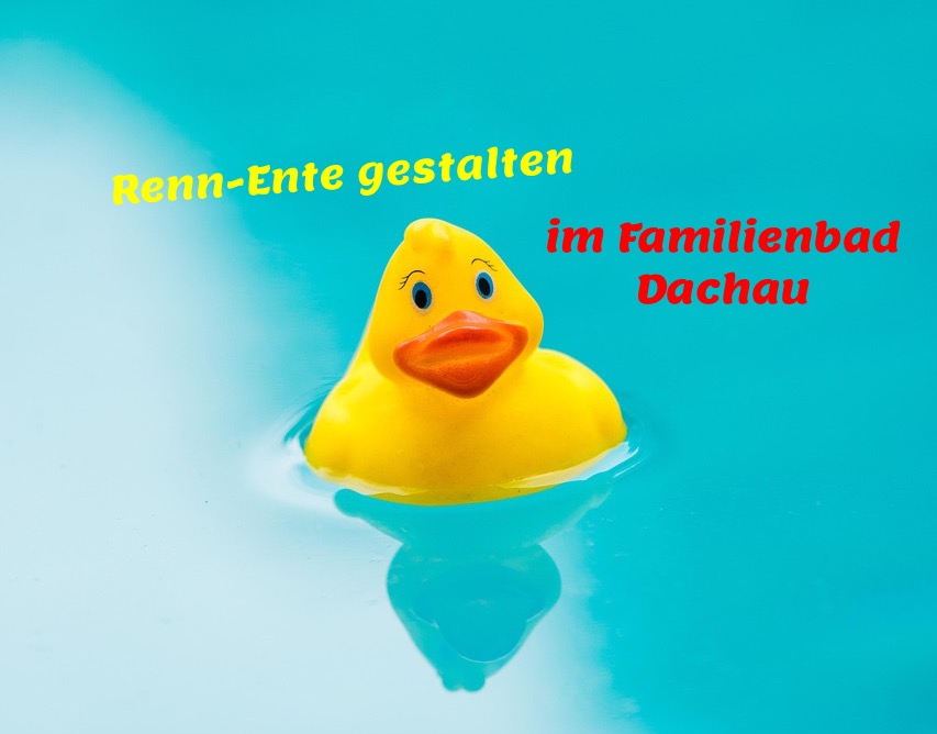 Gestalte eine Renn-Ente! Achtung: im Hallenbad!