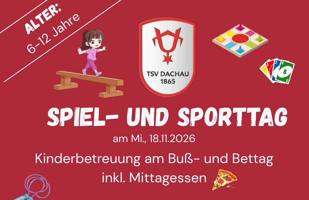 Kinderbetreuung am Buß- und Bettag beim TSV Dachau