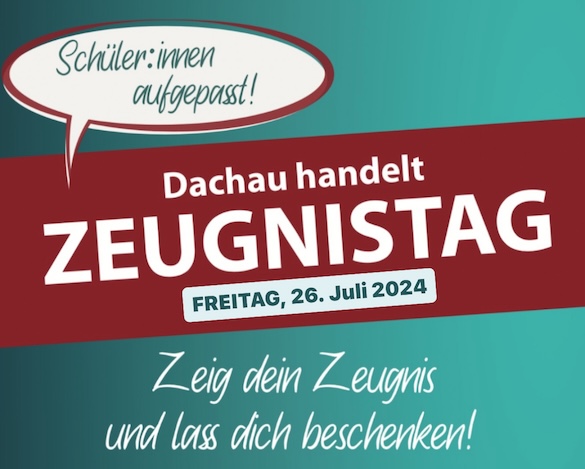 Zeugnis zeigen und Geschenke einsammeln! Zeugnis zeigen und Geschenke einsammeln!